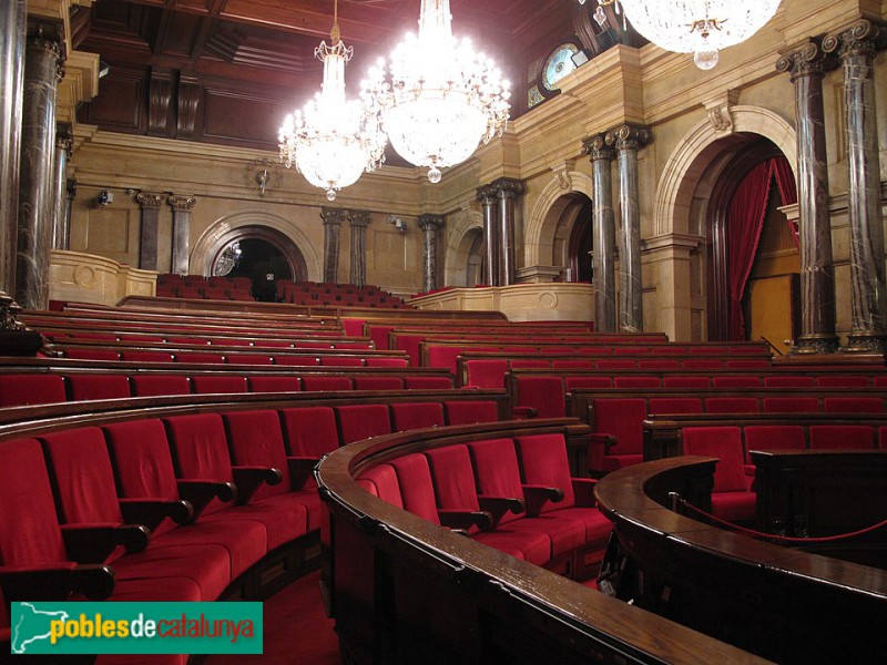 Barcelona - Parlament de Catalunya. Saló de Plens (Foto: Enfo, 2011) Barcelona - Parlament de Catalunya. Saló de Plens