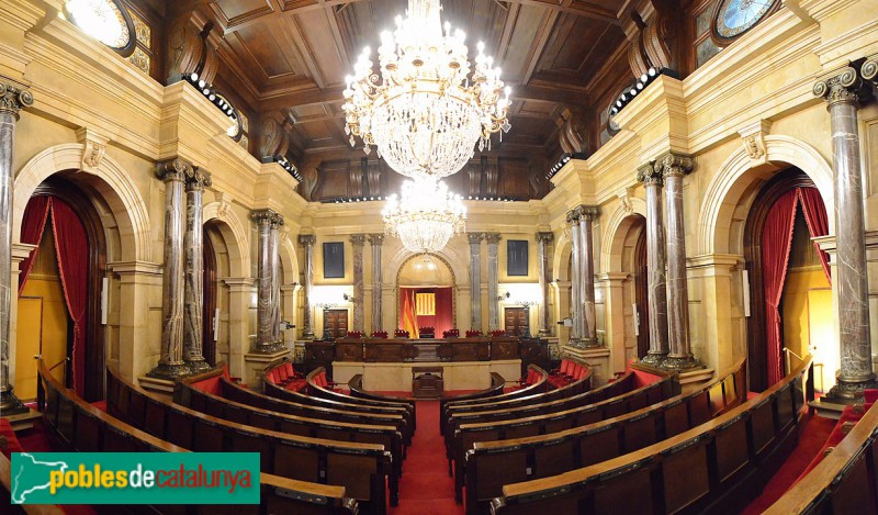 Barcelona - Parlament de Catalunya. Saló de Plens (Foto: Ivan Melenchón, 2017) Barcelona - Parlament de Catalunya. Saló de Plens