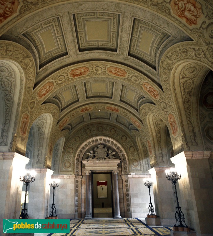 Barcelona - Parlament de Catalunya. Saló dels Canelobres (Foto: Ivan Melenchón, 2017) Barcelona - Parlament de Catalunya. Saló dels Canelobres