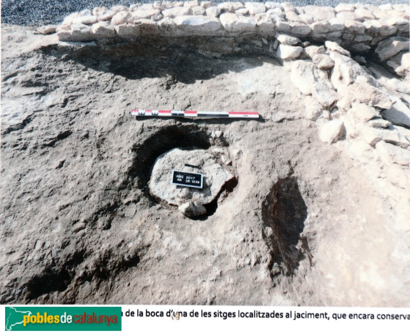 Nulles - Jaciment ibèric de Rabassats (Foto: cartell in situ) Nulles - Jaciment ibèric de Rabassats