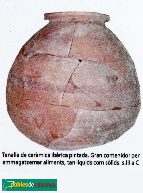 Nulles - Jaciment ibèric de Rabassats (Foto: cartell in situ) Nulles - Jaciment ibèric de Rabassats