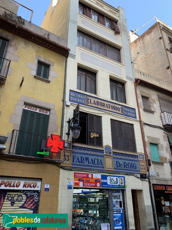 Barcelona - Antiga farmàcia del Doctor Roig