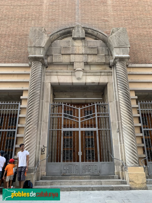 Barcelona - Església de Santa Maria de Jesús (Foto: Albert Esteves, 2019) Barcelona - Església de Santa Maria de Jesús