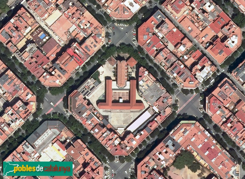 Barcelona - Convent de les Adoratrius (Foto: <i>Institut Cartogràfic i Geològic de Catalunya</i>, 2019) Barcelona - Convent de les Adoratrius