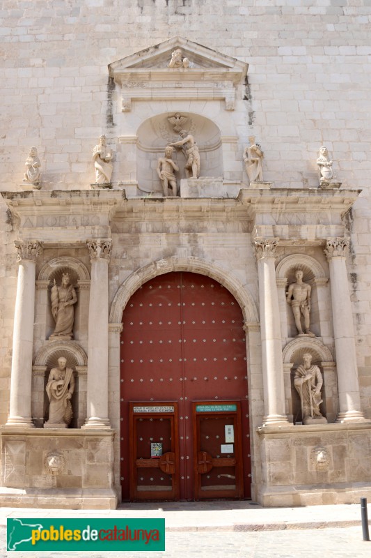 Valls - Església de Sant Joan Baptista. Portada