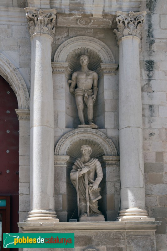 Valls - Església de Sant Joan Baptista. Portada