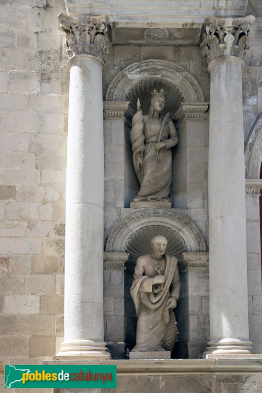 Valls - Església de Sant Joan Baptista. Portada