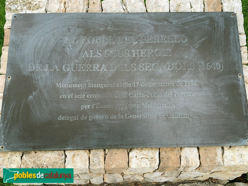 El Perelló - Monument als Herois de la Guerra dels Segadors (o del Coll de les Forques)