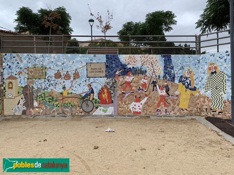 El Perelló - Mural del Parc de les Comes (Foto: Albert Esteves, 2019) El Perelló - Mural del Parc de les Comes
