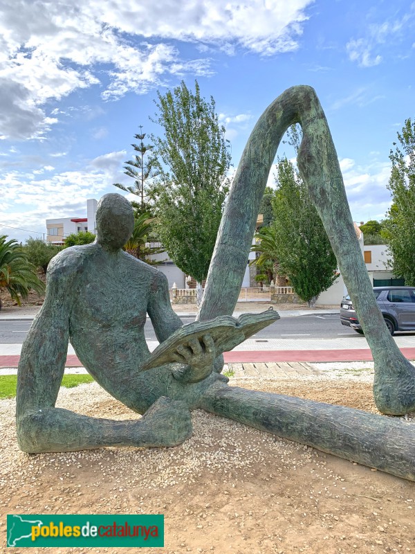 L'Ampolla - Escultura El lector de l'Odissea