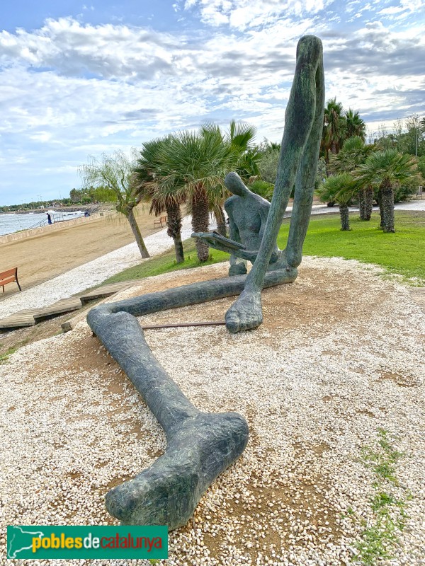 L'Ampolla - Escultura El lector de l'Odissea (Foto: Albert Esteves, 2019) L'Ampolla - Escultura El lector de l'Odissea