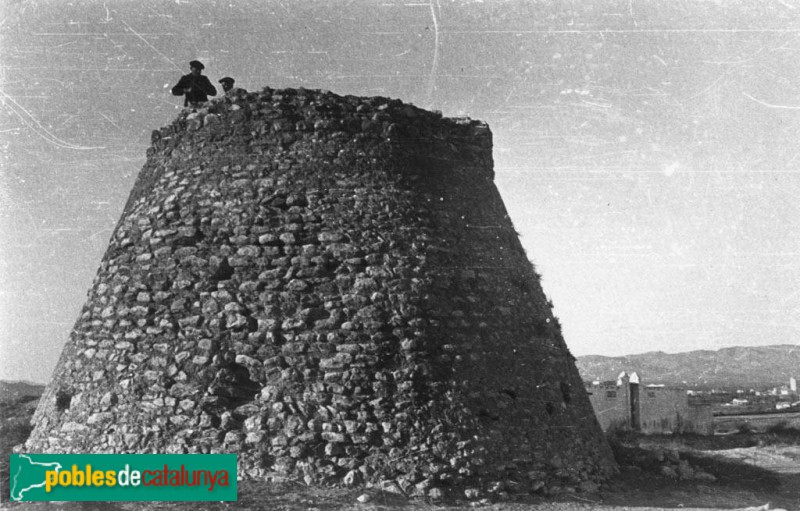 L'Aldea - Torre de l'Ermita, abans de la reconstrucció