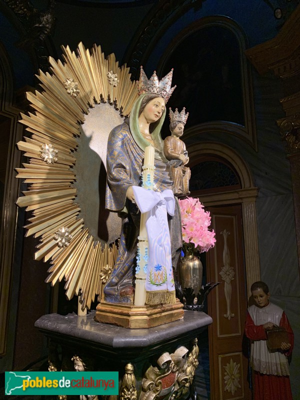 Valls - Església de Sant Joan. Capella de la M.D. de la Candela (Foto: Albert Esteves, 2019) Valls - Església de Sant Joan. Capella de la M.D. de la Candela