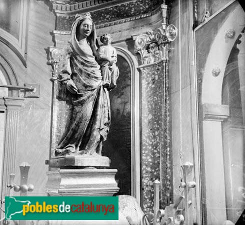 Valls - Església de Sant Joan. M.D. de la Candela (Foto: <i>Francesc Blasi -Arxiu Fotogràfic Centre Excursionista de Catalunya-</i>, anys vint) Valls - Església de Sant Joan. M.D. de la Candela