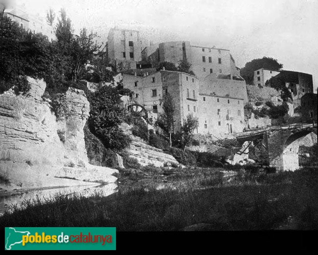 La Riba (Foto: Anònim -Arxiu Fotogràfic Centre Excursionista de Catalunya-, inicis segle XX) La Riba