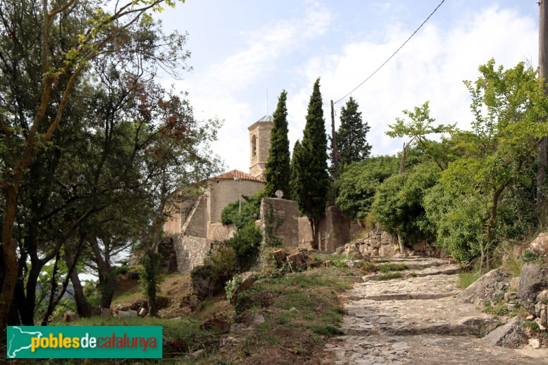 Mont-ral - Estela discoidal, al camí de l'església