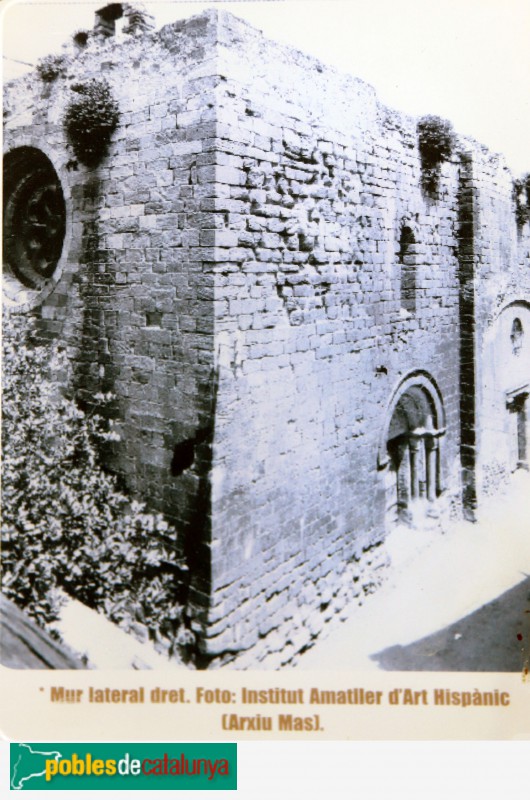 Alcover - Església Vella o de la Sang, inicis segle XX (Foto: cartell in situ, 2019) Alcover - Església Vella o de la Sang, inicis segle XX