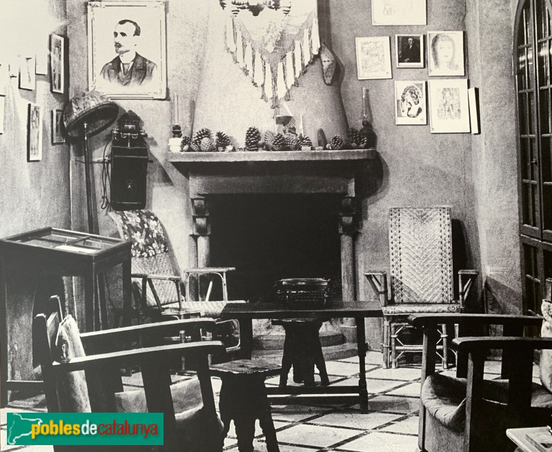 Alcover - Ca Batistó,fotografia antiga (Foto: cartell in situ) Alcover - Ca Batistó,fotografia antiga
