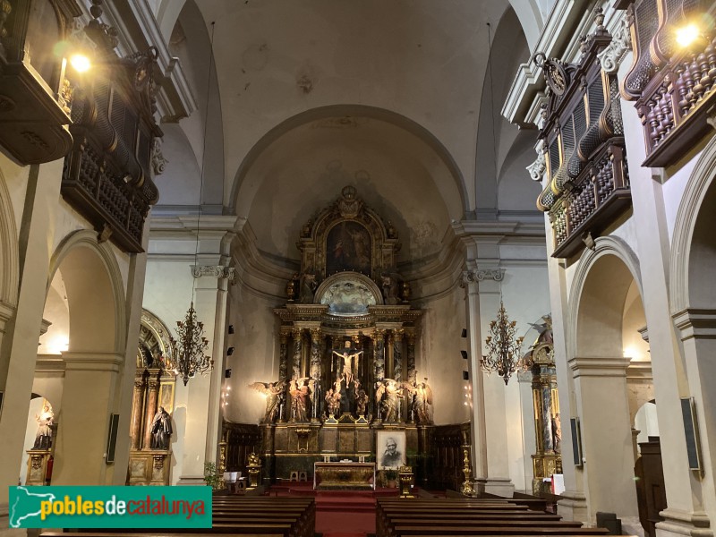 Barcelona - Església de Sant Felip Neri, interior (Foto: Albert Esteves, 2019) Barcelona - Església de Sant Felip Neri, interior