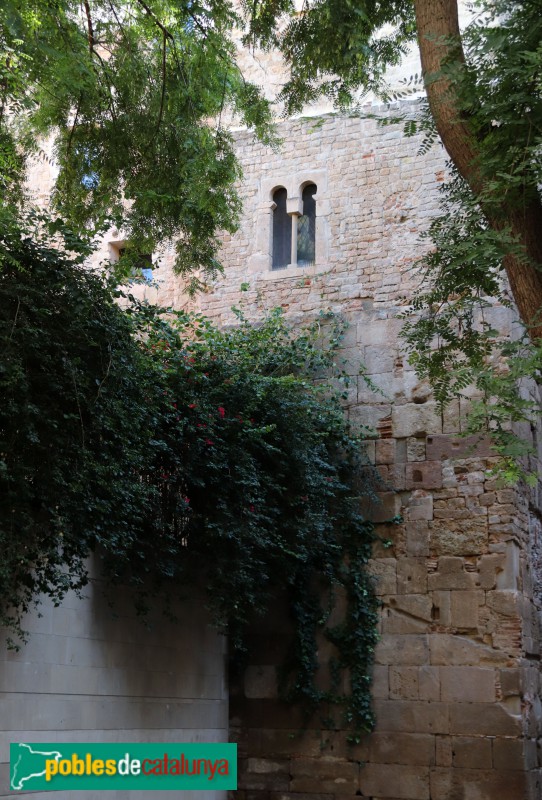 Barcelona  - Muralla de la placeta de Frederic Marés