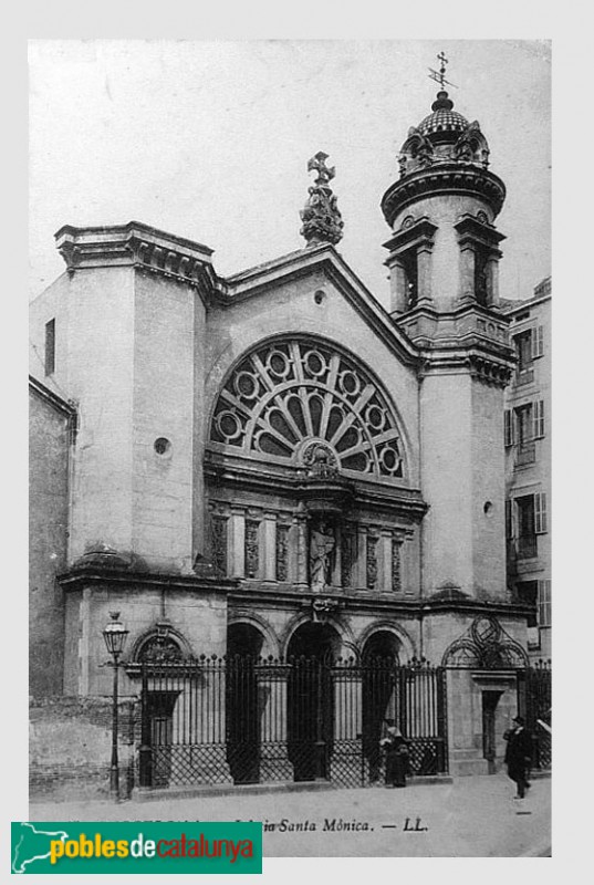 Barcelona - Antiga església de Santa Mònica, destruïda l'any 1936 Barcelona - Antiga església de Santa Mònica, destruïda l'any 1936