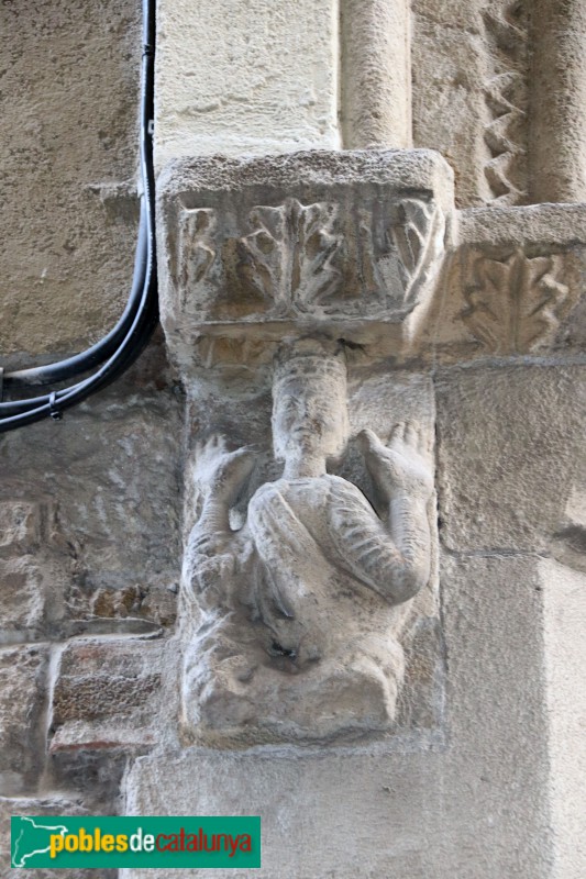 Barcelona - Capella del Palau Reial Menor. Mènsula gòtica