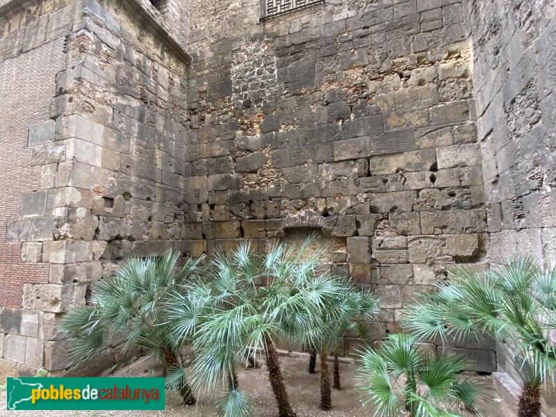 Barcelona - Muralles del carrer Sotstinent Navarro (Foto: Albert Esteves, 2019) Barcelona - Muralles del carrer Sotstinent Navarro