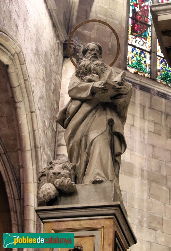 Barcelona - Església dels Sants Just i Pastor, escultura del presbiteri