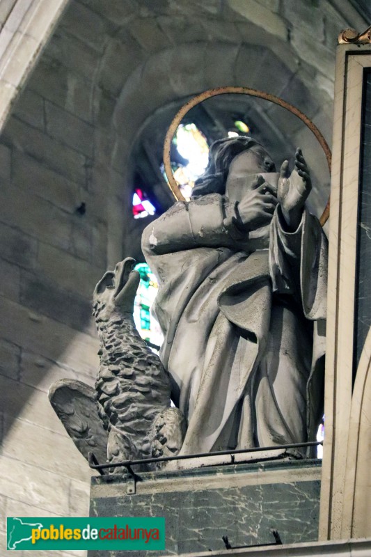 Barcelona - Església dels Sants Just i Pastor, escultura del presbiteri