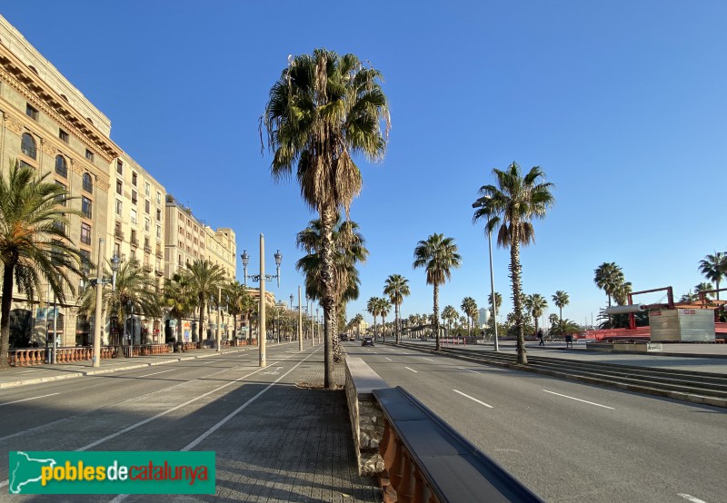 Barcelona - Passeig Colom (Foto: 2020) Barcelona - Passeig Colom