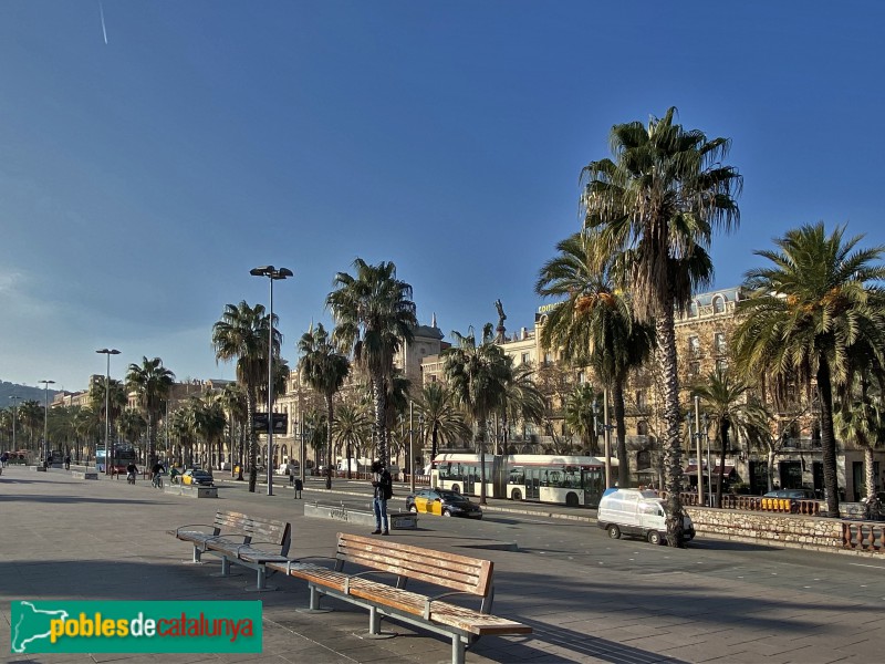 Barcelona - Passeig Colom (Foto: Albert Esteves, 2020) Barcelona - Passeig Colom