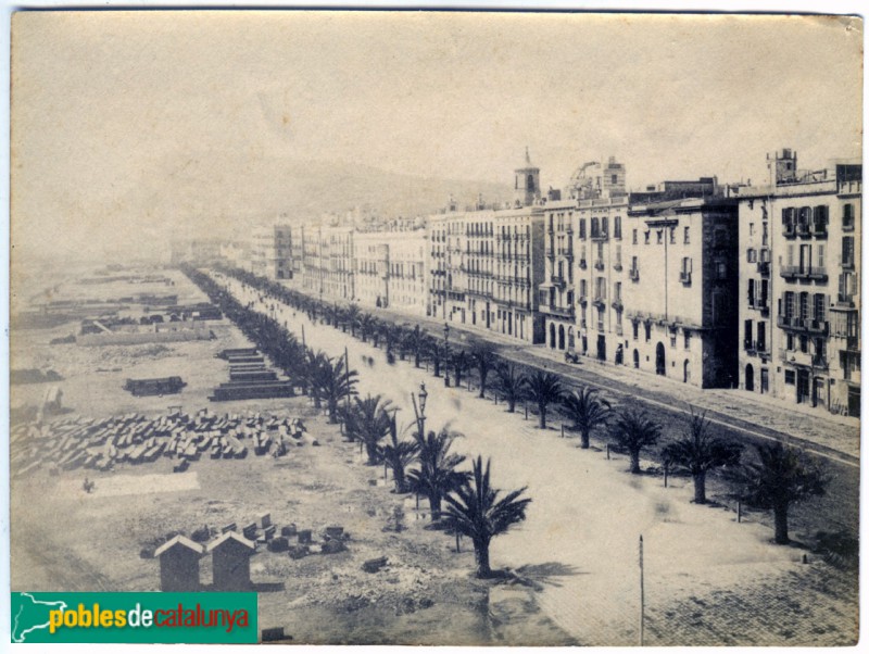 Barcelona - Passeig Colom - <i>Arxiu Fotogràfic de Barcelona, 1887</i> Barcelona - Passeig Colom - <i>Arxiu Fotogràfic de Barcelona, 1887</i>