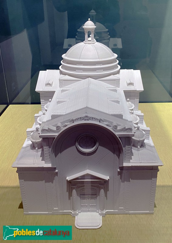 Barcelona - Maqueta de l'església de la Ciutadella  (Institut d'Història i Cultura Militar)