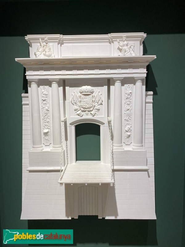 Figueres - Castell de Sant Ferran - Maqueta de la porta desapareguda Figueres - Castell de Sant Ferran - Maqueta de la porta desapareguda