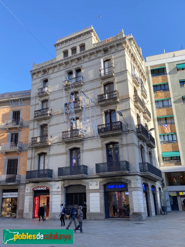 Barcelona - Casa Josep Erasme Janer (Portal de l'Àngel, 4)