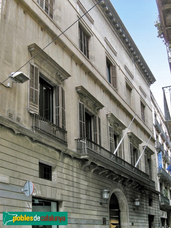 Barcelona - Ateneu Barcelonès. Façana carrer Canuda