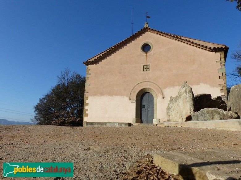 Folgueroles - Ermita de Sant Jordi. Façana d'entrada
