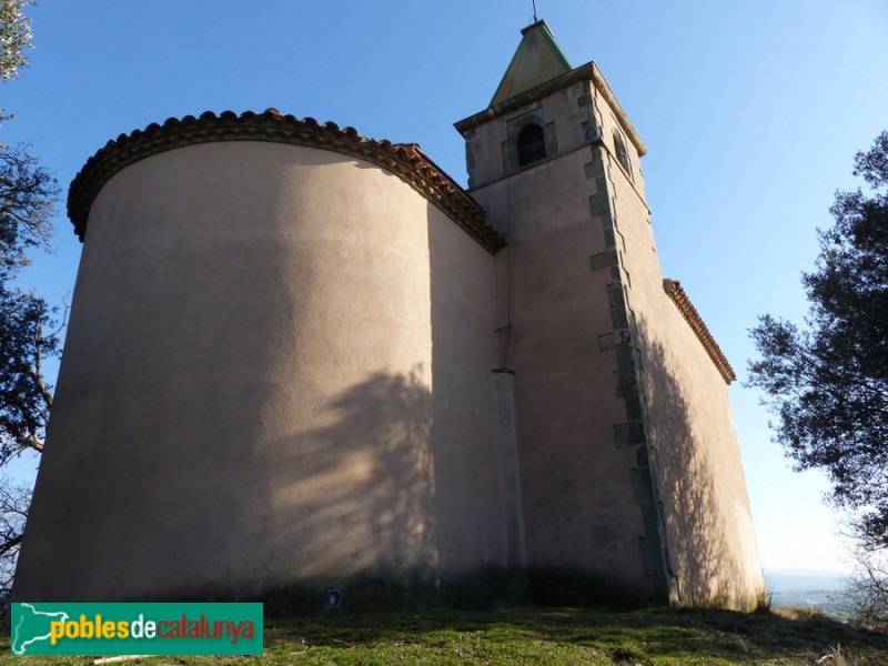 Folgueroles - Ermita de Sant Jordi. Absis i Campanar