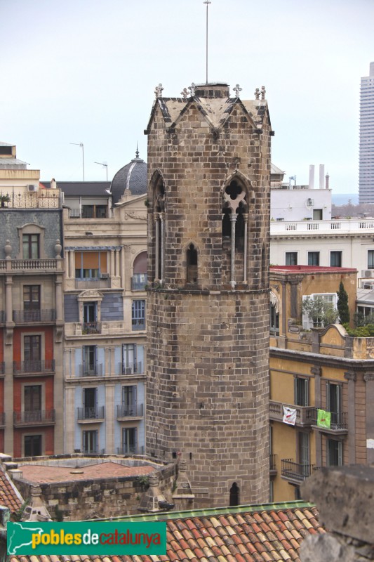 Barcelona - Capella de Santa Àgata. Campanar