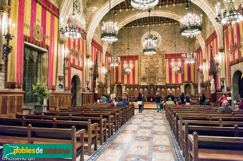 Barcelona - Casa de la Ciutat. Saló de Cent (Foto: Rossend Gri, 2016) Barcelona - Casa de la Ciutat. Saló de Cent