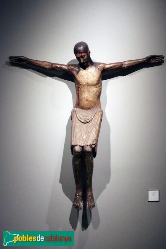 Museu Marès- Crist crucificat -Castella- cap a 1200 (Foto: Albert Esteves, 2020) Museu Marès- Crist crucificat -Castella- cap a 1200