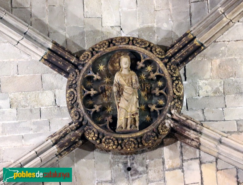 Barcelona - Catedral. Clau de volta de Santa Eulàlia, sobre el presbiteri (1320)