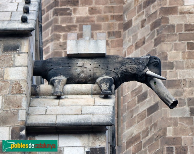 Barcelona - Catedral. Gàrgola exterior