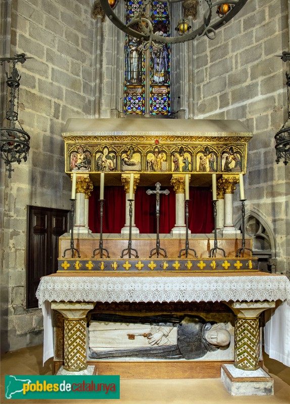 Barcelona. Catedral. Sepulcre de Sant Ramon de Penyafort (Foto: Didier Descouens, 2018) Barcelona. Catedral. Sepulcre de Sant Ramon de Penyafort
