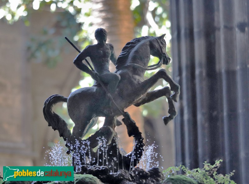 Barcelona - Catedral. Brollador del claustre