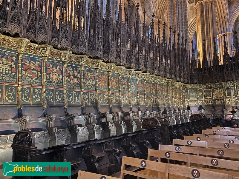 Barcelona - Catedral. Cadirat del cor