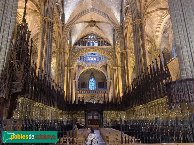 Barcelona - Catedral. Cadirat del cor (Foto: Albert Esteves, 2020) Barcelona - Catedral. Cadirat del cor