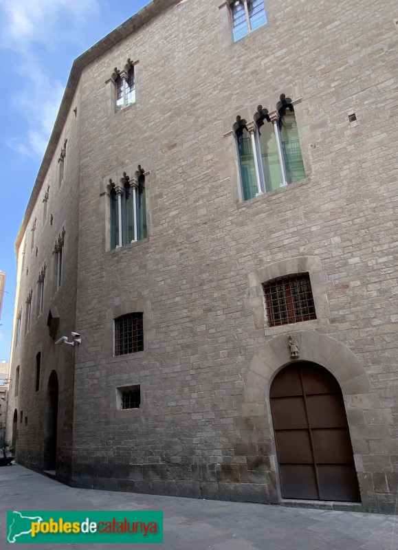 Barcelona - Palau de la Generalitat. Façana del carrer Sant Honorat