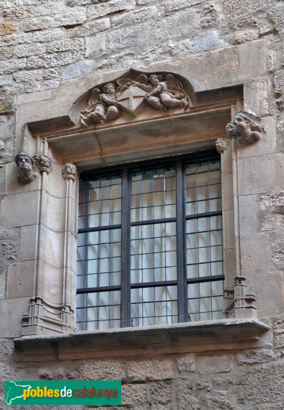 Barcelona - Palau de la Generalitat. Façana del carrer Sant Honorat