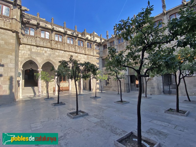 Barcelona - Palau de la Generalitat. Pati dels Tarongers